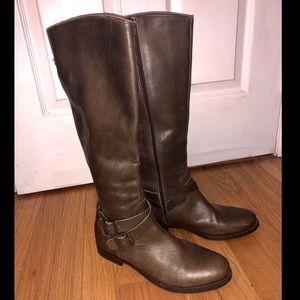 Brown riding boot